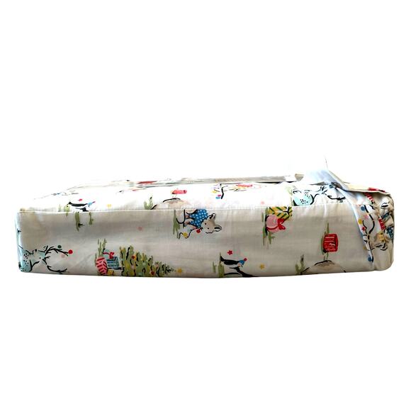 Cath Kidston London 4pc FULL Sheet Set Christmas Animals Cream Cotton NEW - Picture 7 of 15